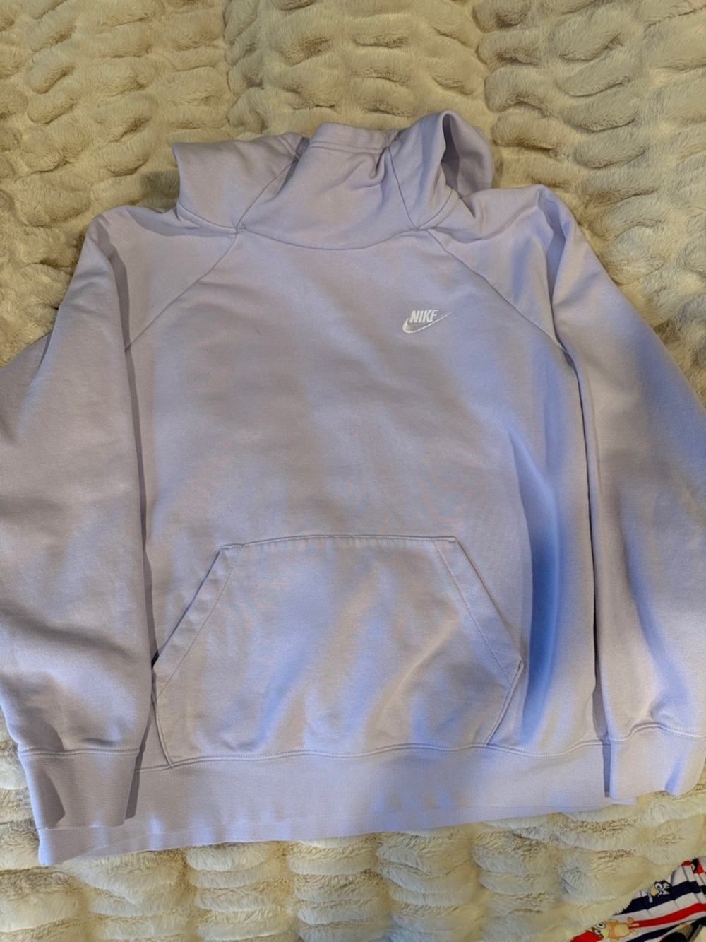 Nike Pastel Lavender Hoodie with White Swoosh